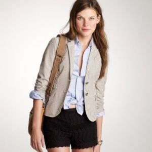 J. Crew Cream Pinstripe Blazer